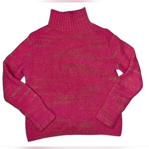 Banana Republic Funnel Neck Wool - Alpaca Pink/Tan Sweater - XS - New